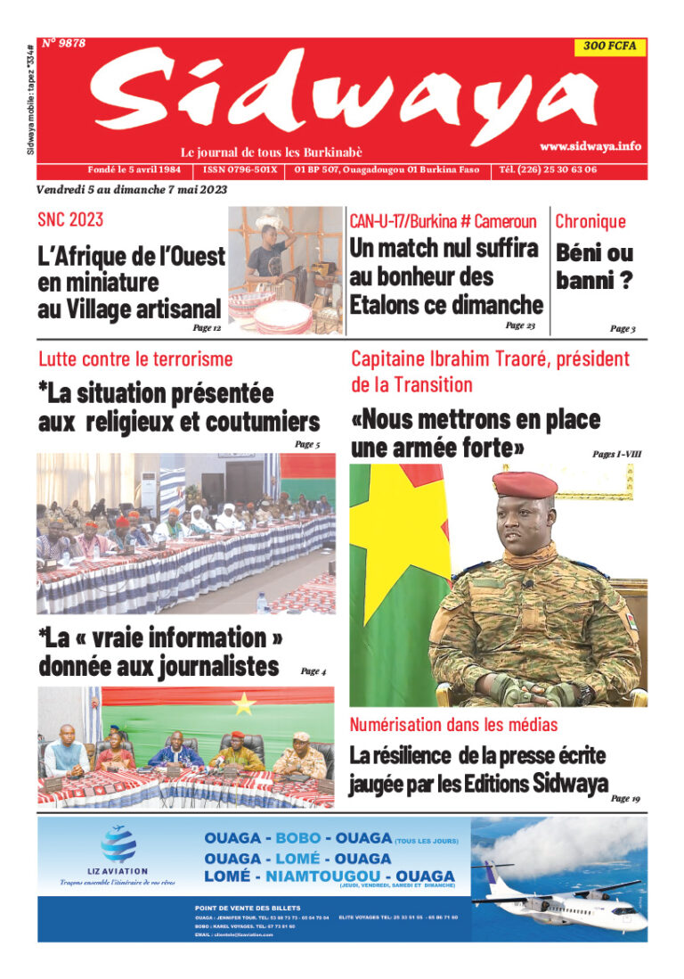 Une du 05-5-2023