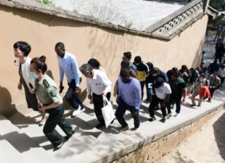 Chine : Des journalistes étrangers sur les traces de la révolution chinoise à Yan’an dans la province de Shaanxi