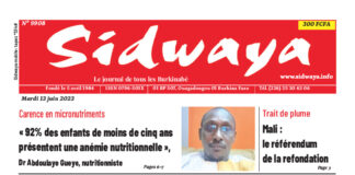Une Sidwaya du 13-06-2023