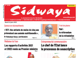 Une Sidwaya du 13-06-2023