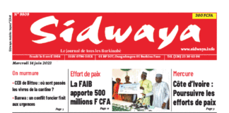 Une Sidwaya du 14-06-2023