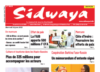 Une Sidwaya du 14-06-2023