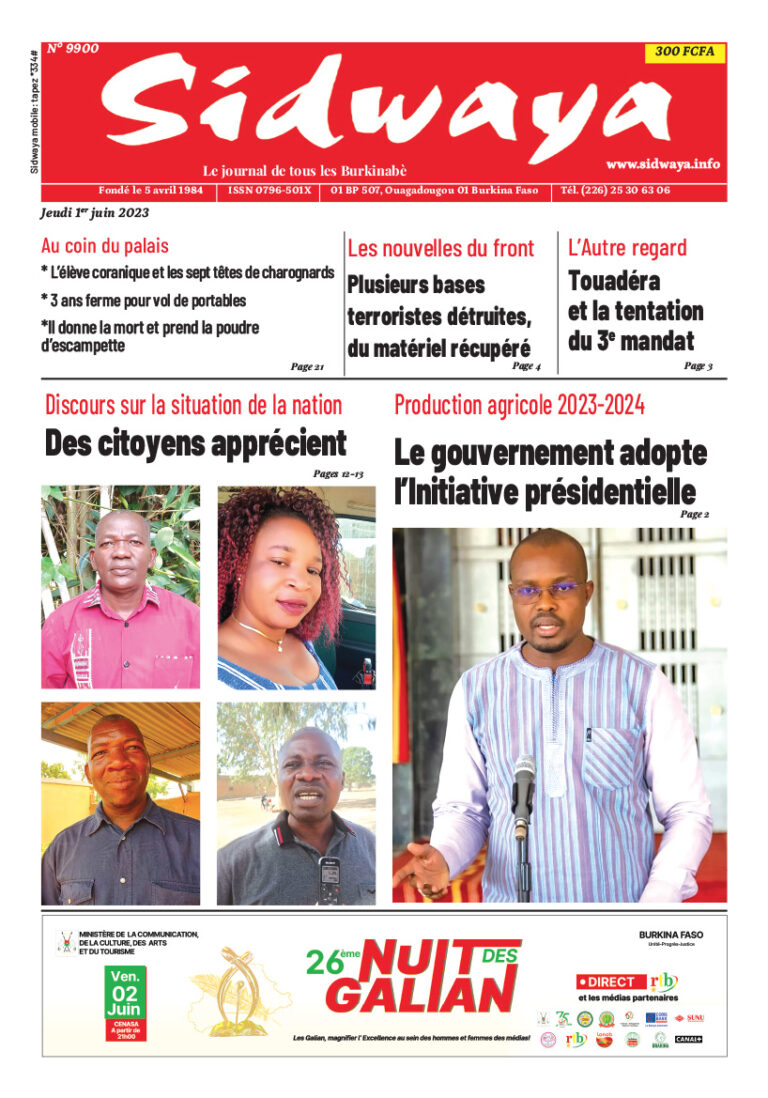 Une du 01-06-2023