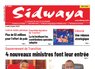 Une Sidwaya du 26-06-2023
