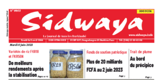 Une Sidwaya du 06-06-2023