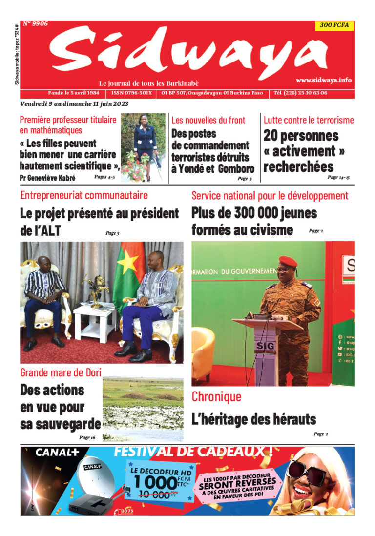 Une du 09-06-2023