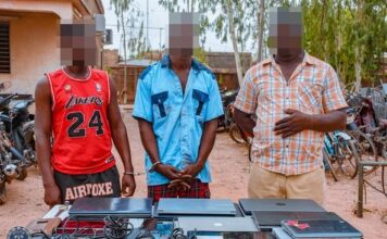 Ouagadougou : Trois présumés malfrats mis aux arrêts par la police nationale