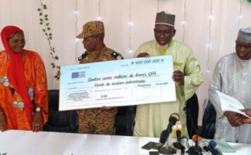 Effort de paix : La FAIB contribue avec 500 millions de francs CFA