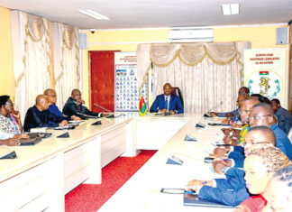 Situation nationale : une délégation du Conseil de paix et de sécurité de l’UA chez Ousmane Bougouma