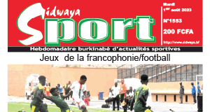 Une Sidwaya Sport du 01-08-2023