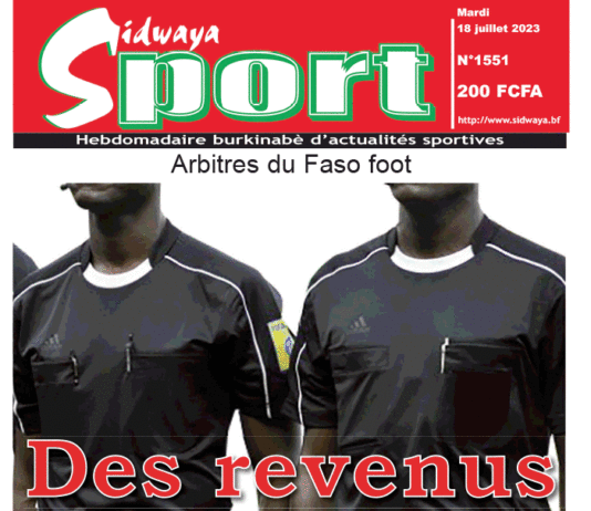 Une Sidwaya Sport du 18-07-2023