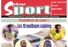 Une Sidwaya Sport du 04-07-2023