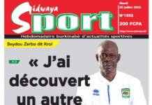 Une Sidwaya Sport du 25-07-2023