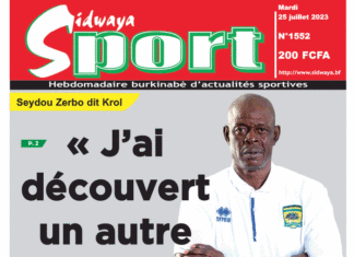 Une Sidwaya Sport du 25-07-2023