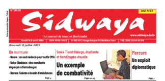 Une Sidwaya du 12-07-2023