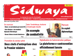 Une Sidwaya du 12-07-2023