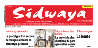 Une Sidwaya du 13-07-2023