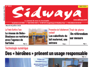Une Sidwaya du 18-07-2023