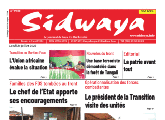 Une Sidwaya du 24-07-2023
