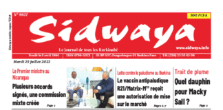 Une Sidwaya du 25-07-2023