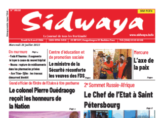 Une Sidwaya du 26-07-2023