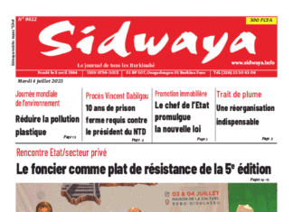 Une Sidwaya du 04-07-2023