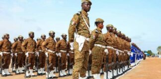 Burkina : La première promotion du Centre d’instruction de la Gendarmerie nationale de Gaoua prête pour servir la Nation