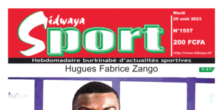 Une Sidwaya Sport du 29-08-2023