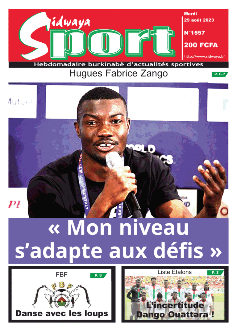 Une Sidwaya Sport du 29-08-2023