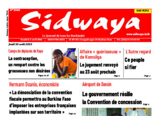 Une Sidwaya du 10-08-2023