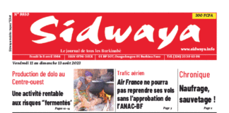 Une Sidwaya du 11 au 13-08-2023