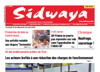 Une Sidwaya du 11 au 13-08-2023