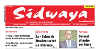 Une Sidwaya du 02-08-2023