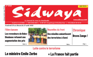 Une du 25-08-2023