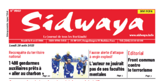 Une Sidwaya du 28-08-2023