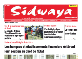 Une Sidwaya du 29-08-2023