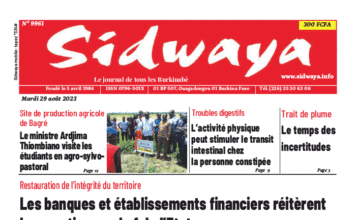Une Sidwaya du 29-08-2023