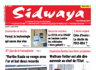 Une Sidwaya du 03-08-2023