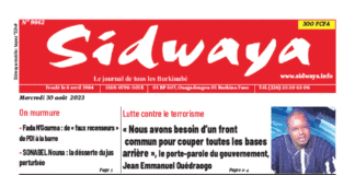 Une Sidwaya du 30-06-2023