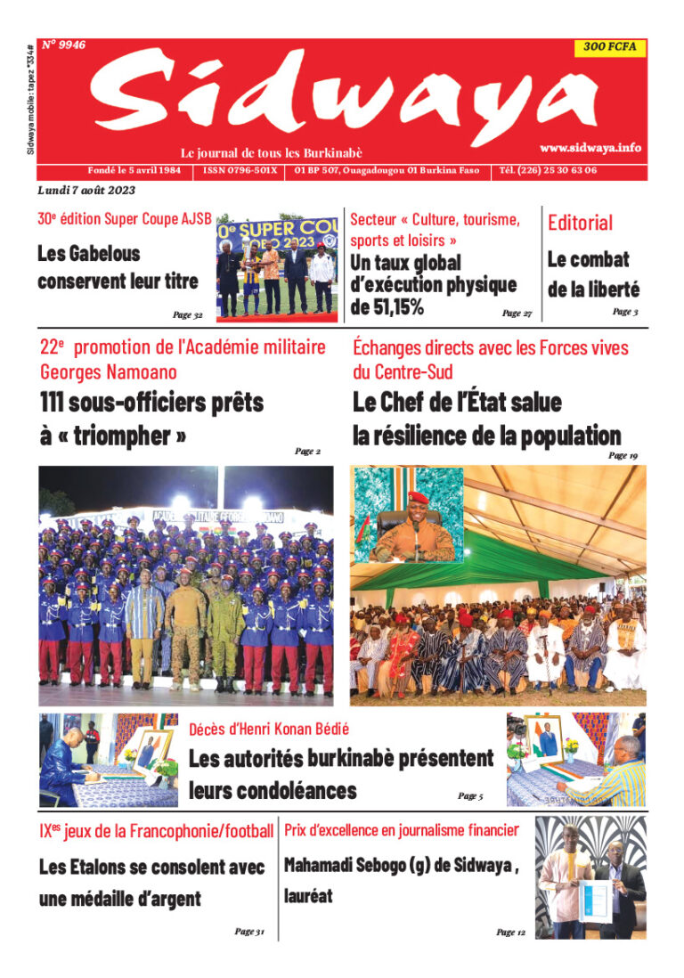 Une du 7-08-2023