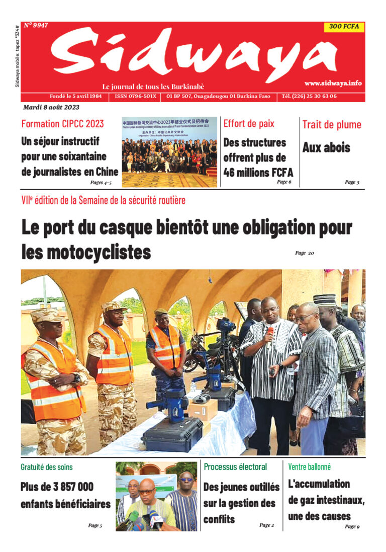 Une du 08-08-2023