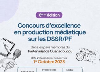 Lancement des inscriptions pour la 8e édition du concours d’excellence en production médiatique sur les Droits en santé sexuelle et reproductive/Planification familiale (DSSR/PF) dans les pays membres du Partenariat de Ouagadougou (PO)