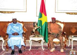 Coopération Burkina Faso-République du Mali : des émissaires du président Assimi Goïta reçus par le chef de l’Etat