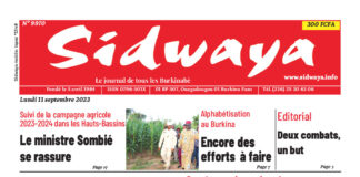 Une Sidwaya du 11-09-2023