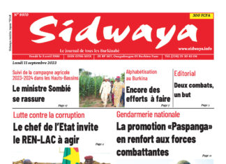 Une Sidwaya du 11-09-2023