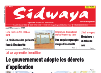 Une Sidwaya du 14-09-2023