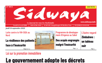 Une Sidwaya du 14-09-2023