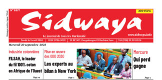 Sidwaya du 20-9-2023
