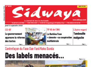 Une Sidwaya du 21-09-2023