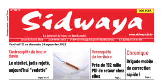 Une Sidwaya du 22 au 24-09-2023